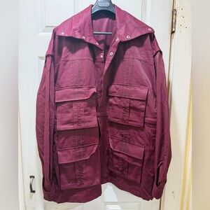 IVY PARK X ADIDAS Men's Deep Red Military Jacket